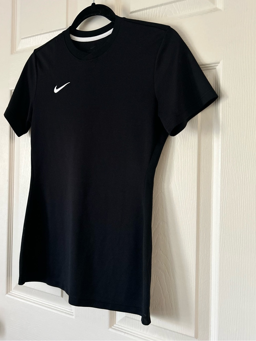 Nike Black Fitted Performance Tee Athletic Shirt Women's Size S - Picture 2 of 7